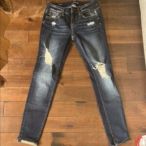 Vigoss Blue Distressed Skinny Jeans